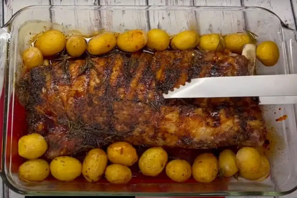 Costelinha de Porco Caramelizada no Forno