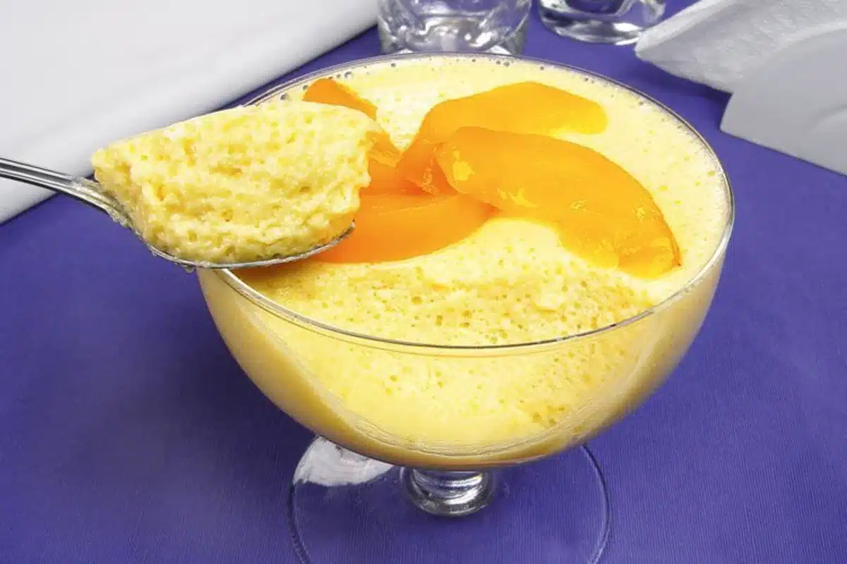 Receita de mousse de pêssego fácil